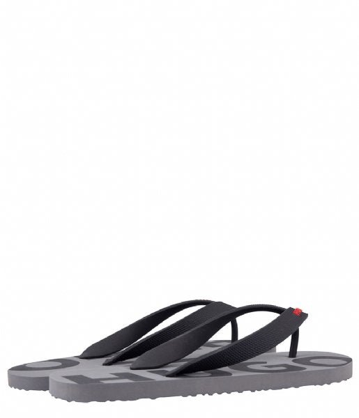 HUGO 50488935 Arvel Thng Flip Flops - 002 Grey - Escape Menswear