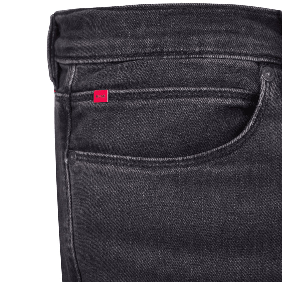 Hugo 734 Charcoal Grey Jeans - 010 Black - Escape Menswear