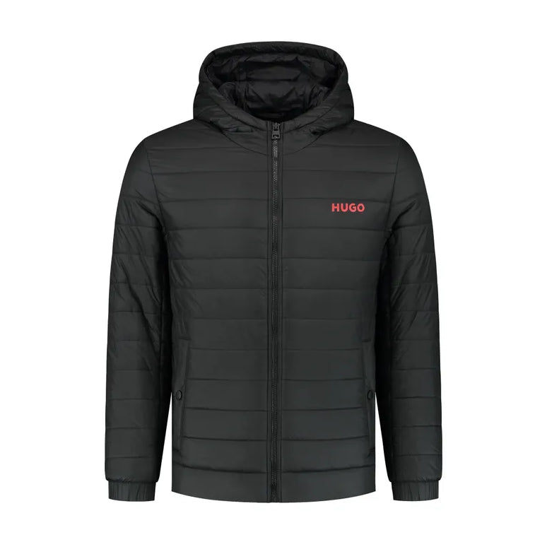 Hugo Bene Puffer Jacket - 001 Black - Escape Menswear