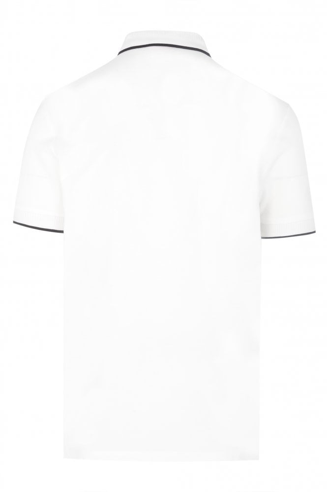 HUGO Deresino232 Polo T-Shirt - 127 White - Escape Menswear