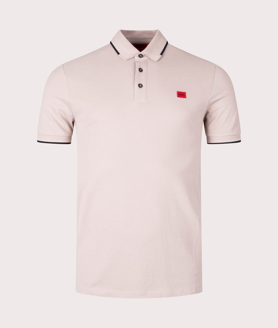 HUGO Deresino232 Polo T-Shirt - 274 Beige - Escape Menswear