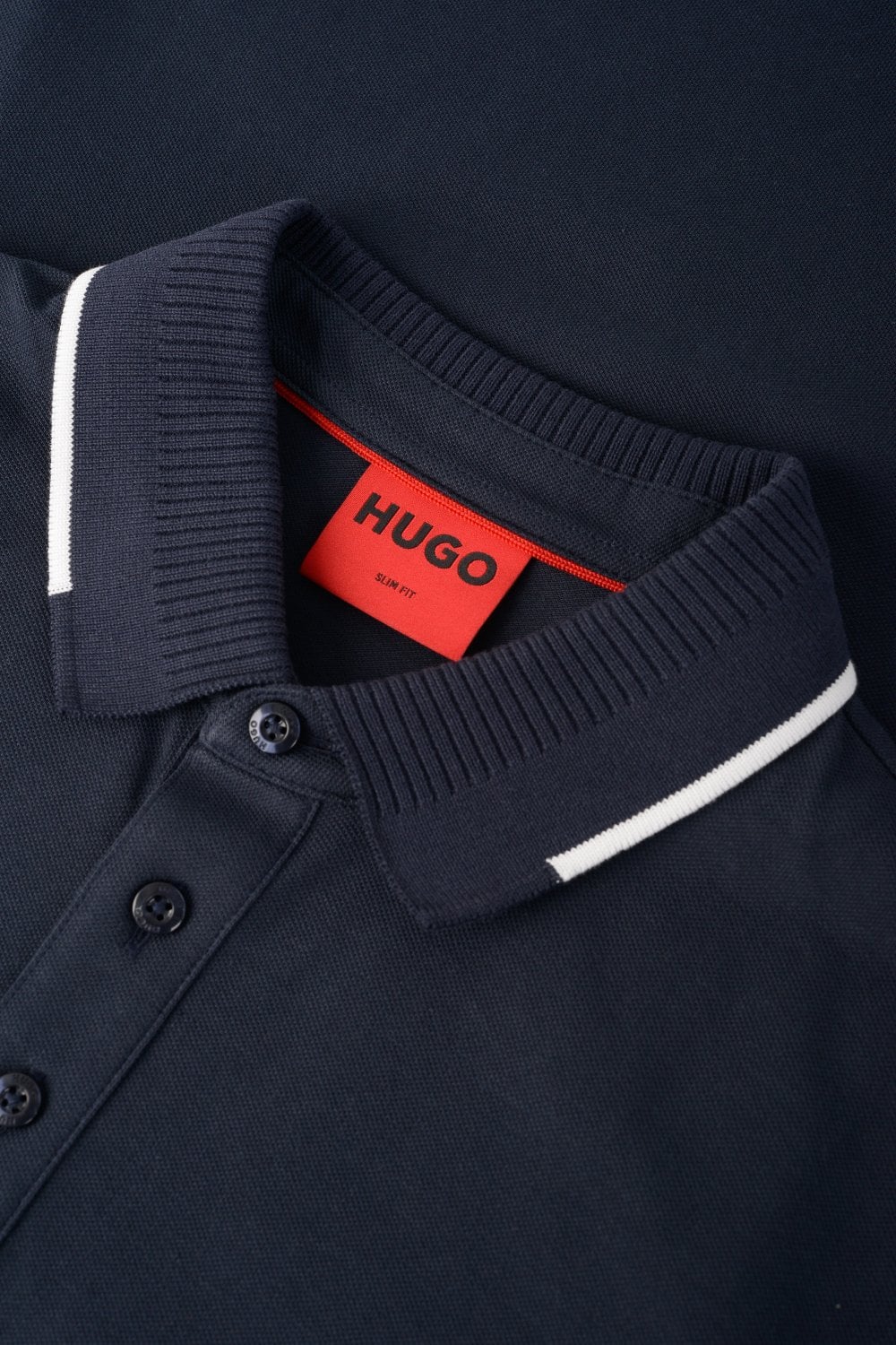 HUGO Deresino232 Polo T-Shirt - 407 Navy - Escape Menswear