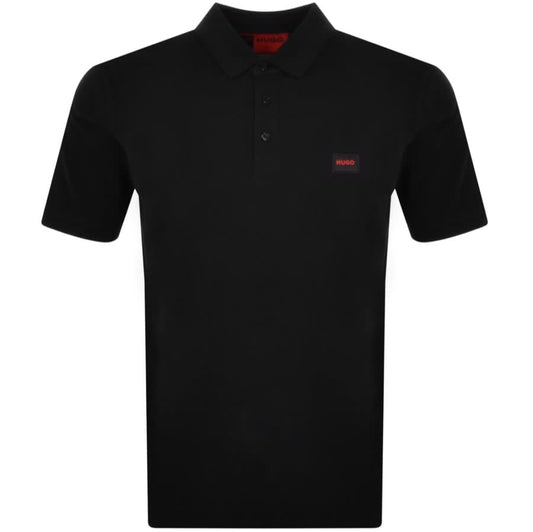 HUGO Dereso 232 Polo T Shirt - 007 Black - Escape Menswear