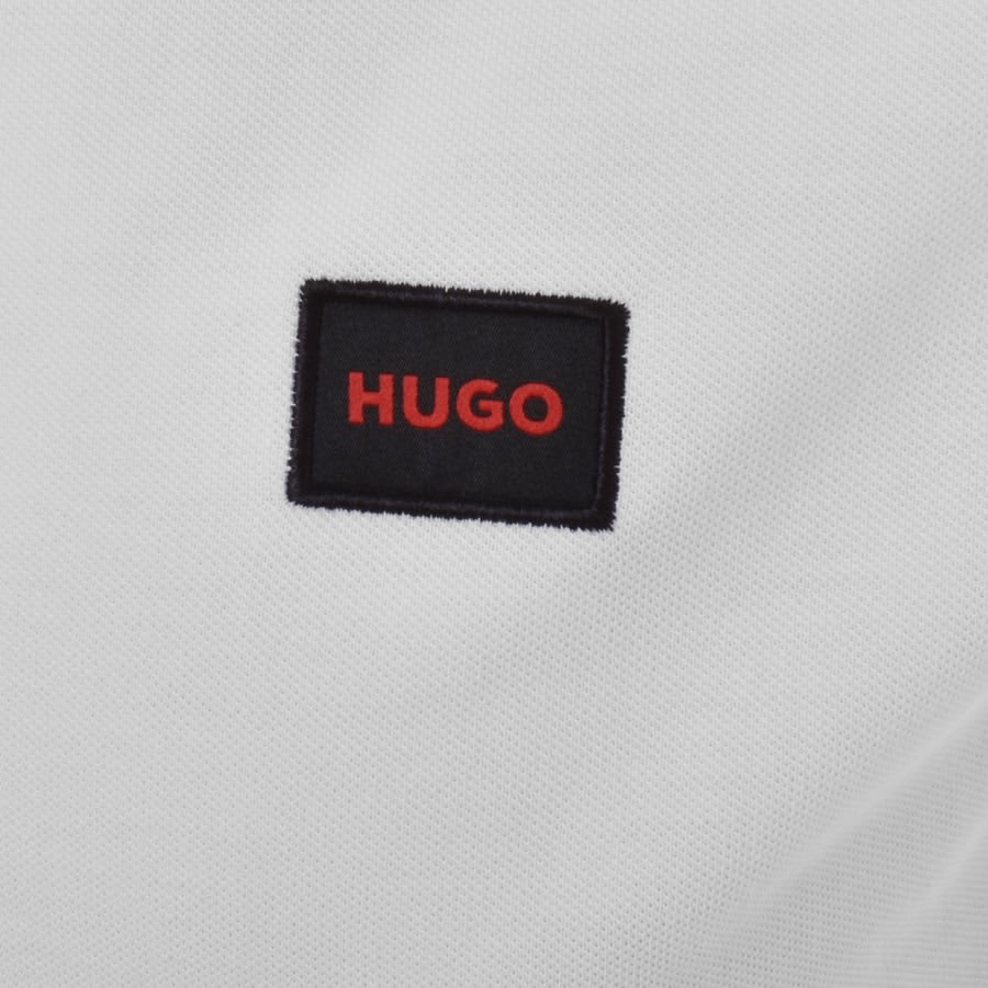 HUGO Dereso 232 Polo T Shirt - 127 White - Escape Menswear