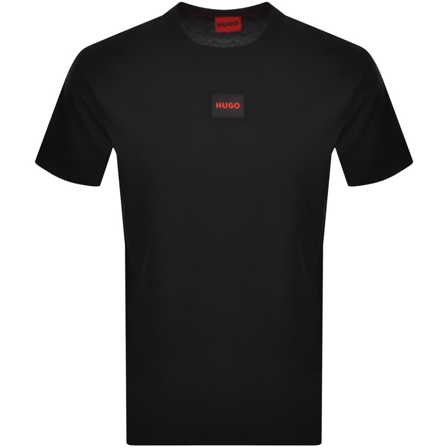 HUGO Diragolino 212 T-Shirt - 007 Black - Escape Menswear