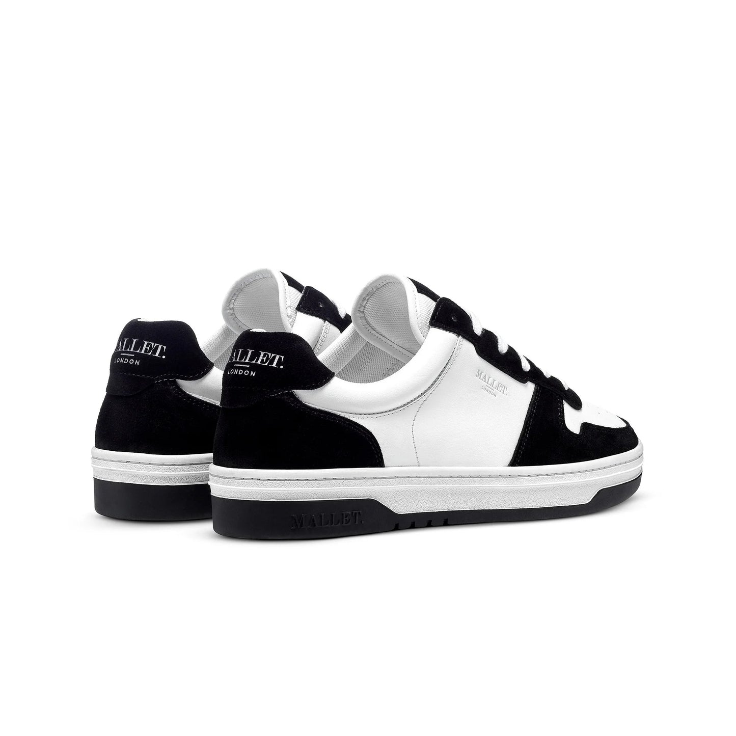 Mallet Bentham Court Trainers - Black White - Escape Menswear