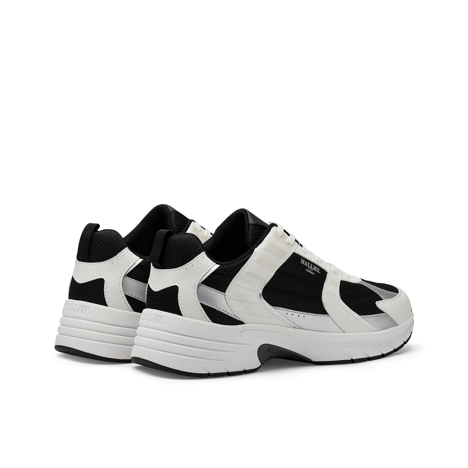 Mallet Holloway Trainers - Off-White Black - Escape Menswear