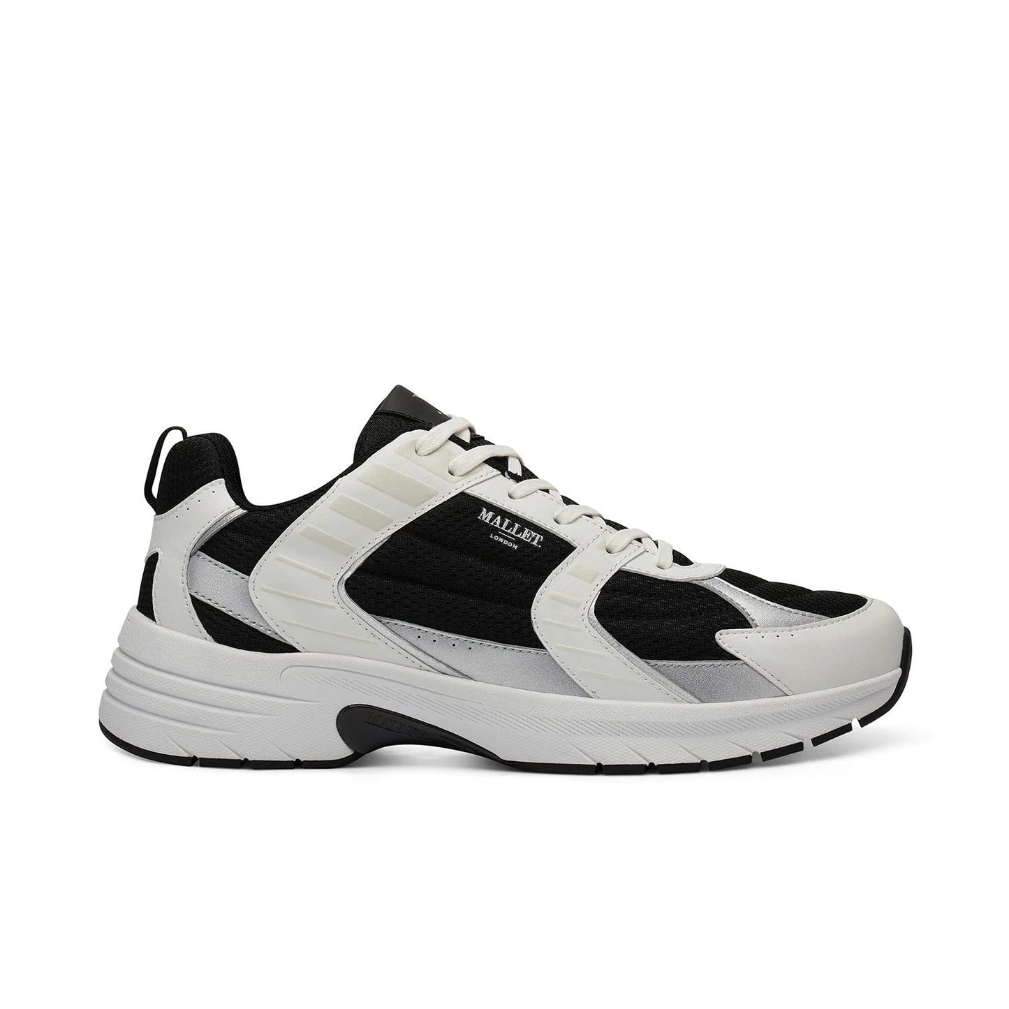 Mallet Holloway Trainers - Off-White Black - Escape Menswear