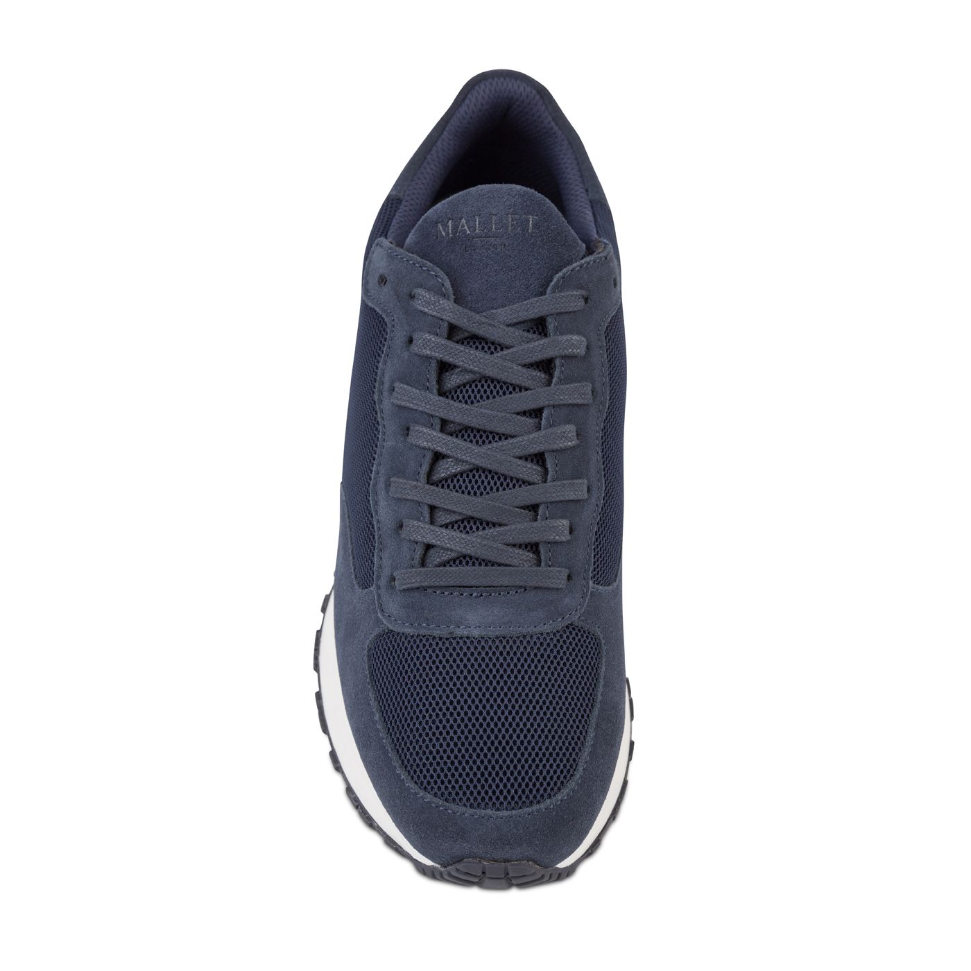 Mallet Popham Suede Trainers - Navy - Escape Menswear