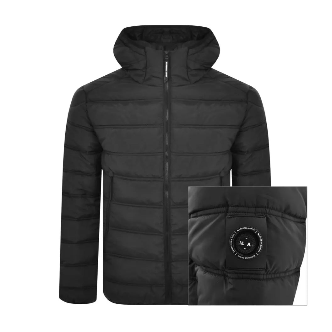 Marshall Artist Altitude Bubble Jacket - Black - Escape Menswear