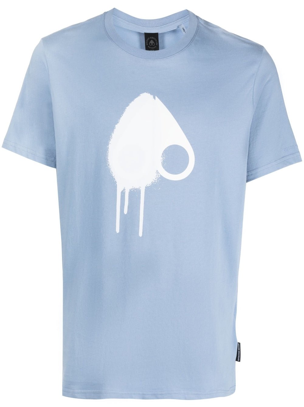 Moose Knuckles Augustine T-Shirt - 1100 Wind Blue - Escape Menswear