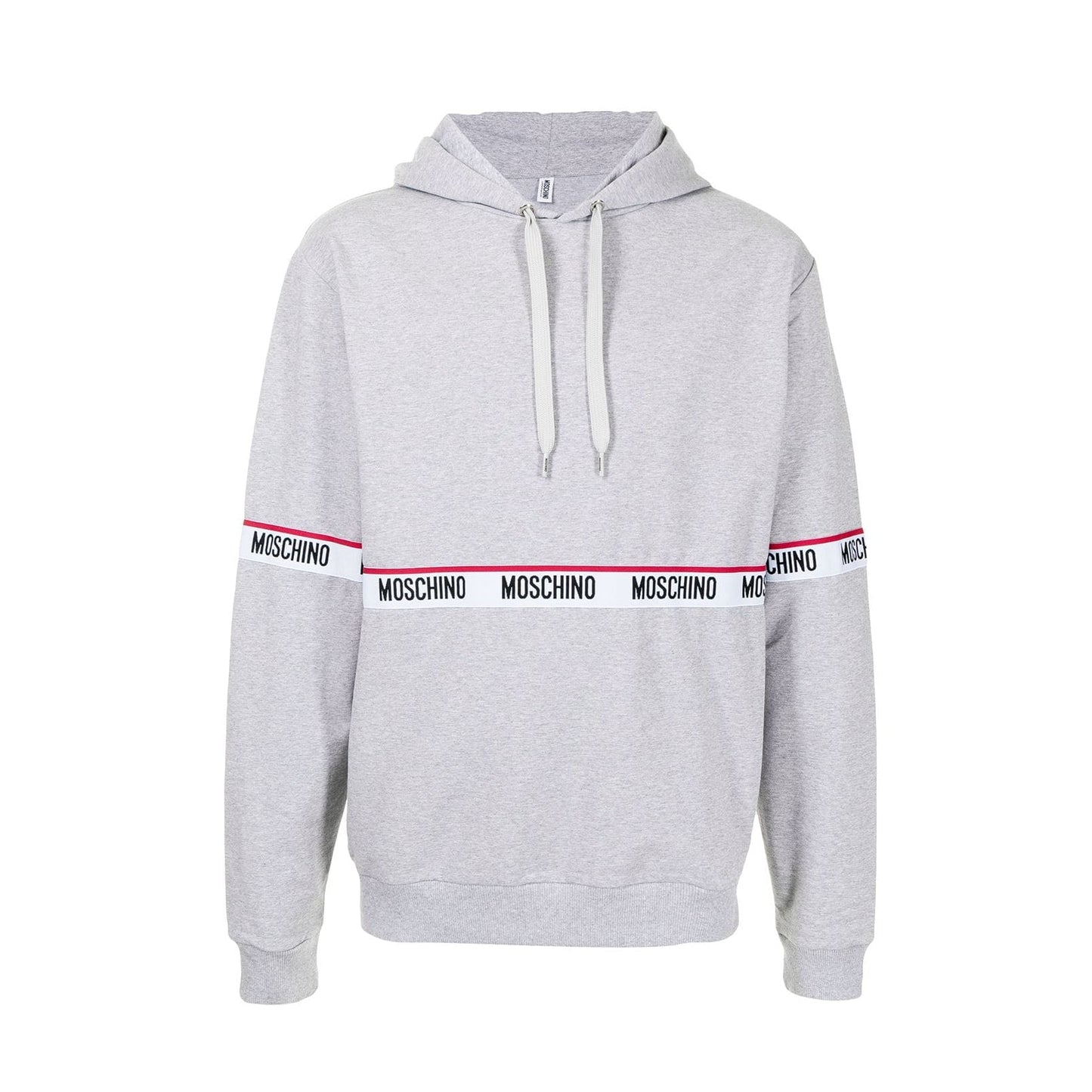 Moschino Log Tape PopHd - 489 Grey - Escape Menswear