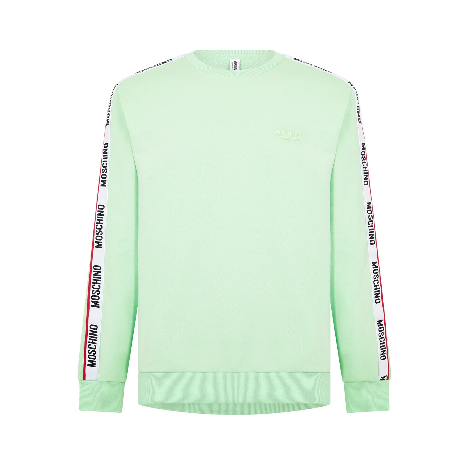 Moschino Tape Logo Sweatshirt - 449 Mint Grn - Escape Menswear