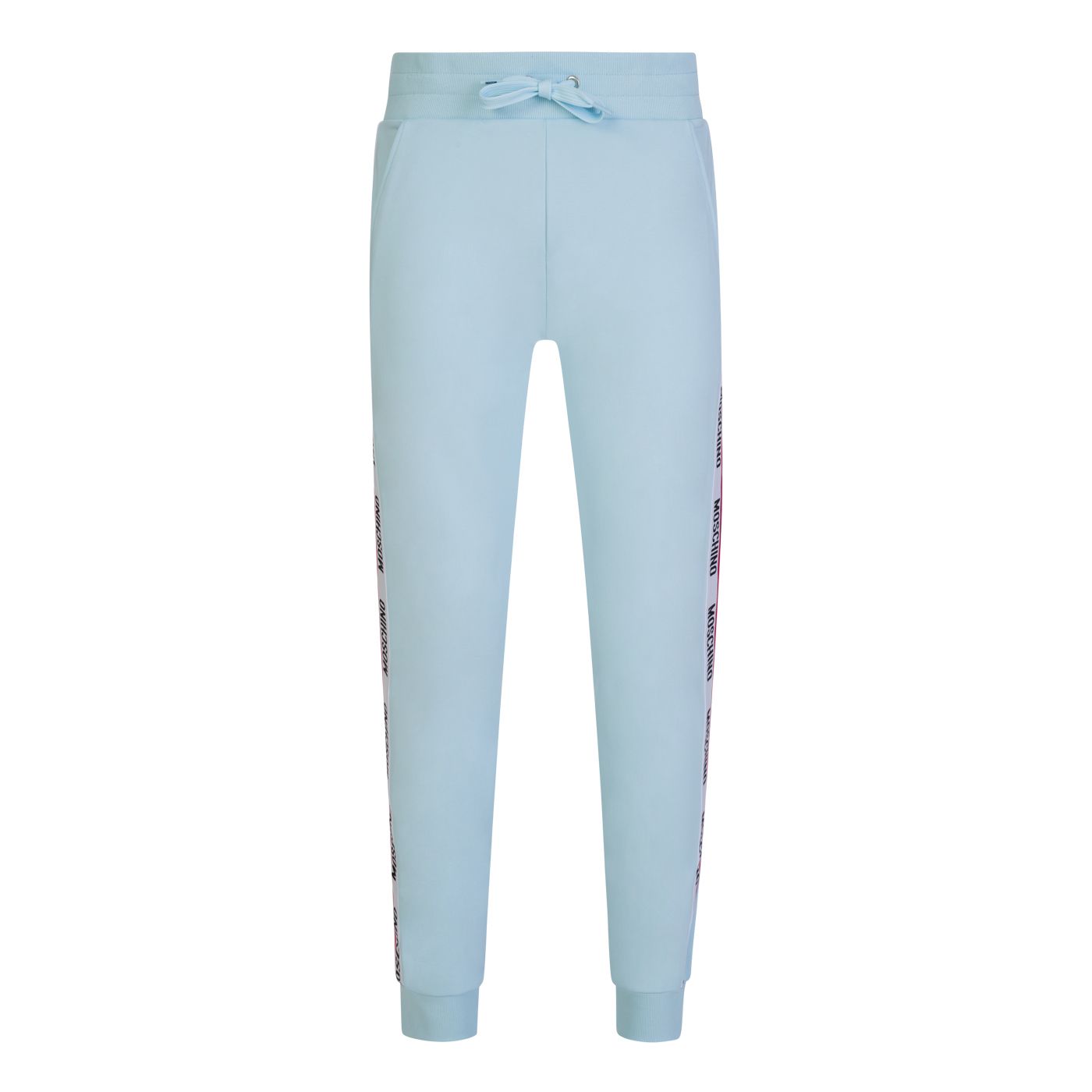 Moschino Tape Logo Track Pants - 332 Ice Blue - Escape Menswear