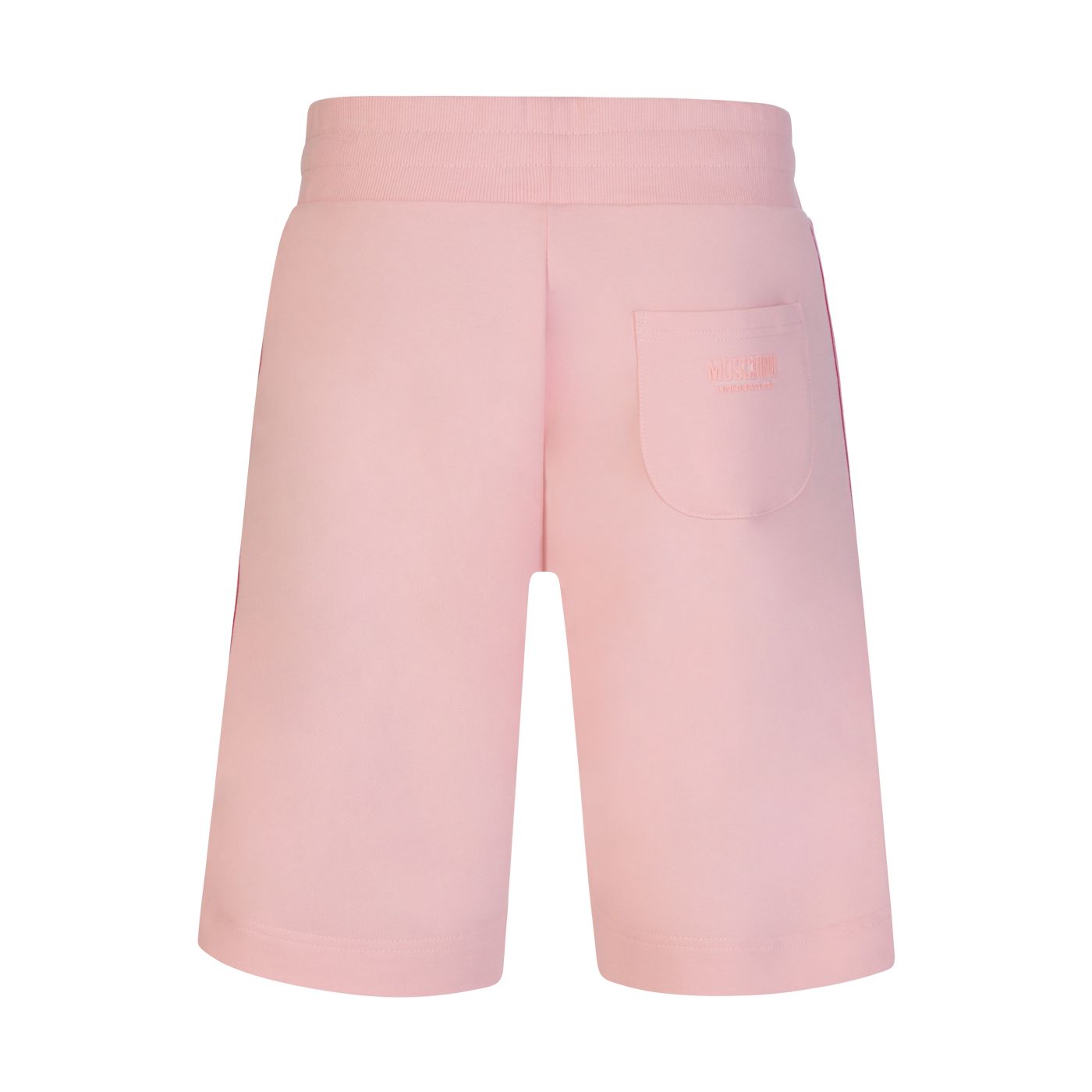 Moschino Tape Logo Track Shorts - 227 Pink - Escape Menswear