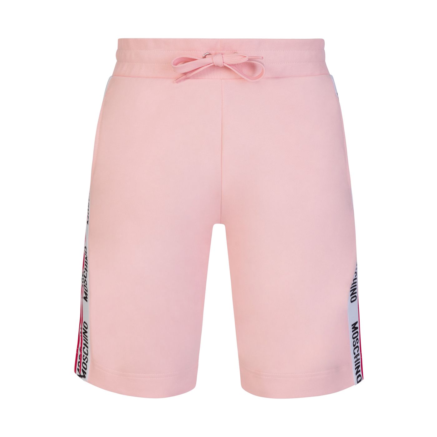 Moschino Tape Logo Track Shorts - 227 Pink - Escape Menswear