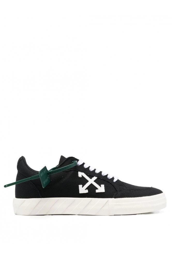 Off-White Vulcanised Canvas Trainers - Black & White - Escape Menswear