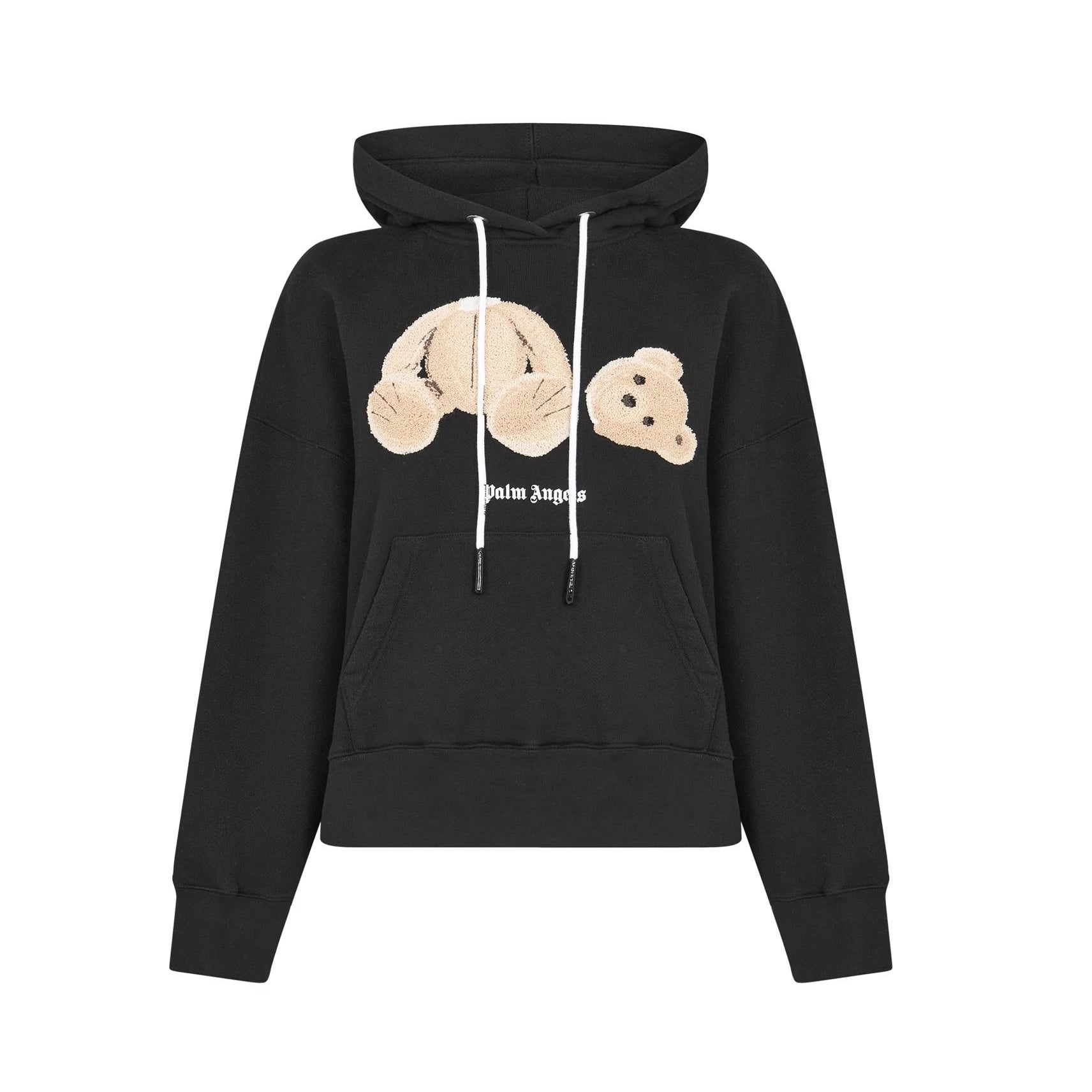 Palm Angels Bear Logo Hoodie - Black - Escape Menswear
