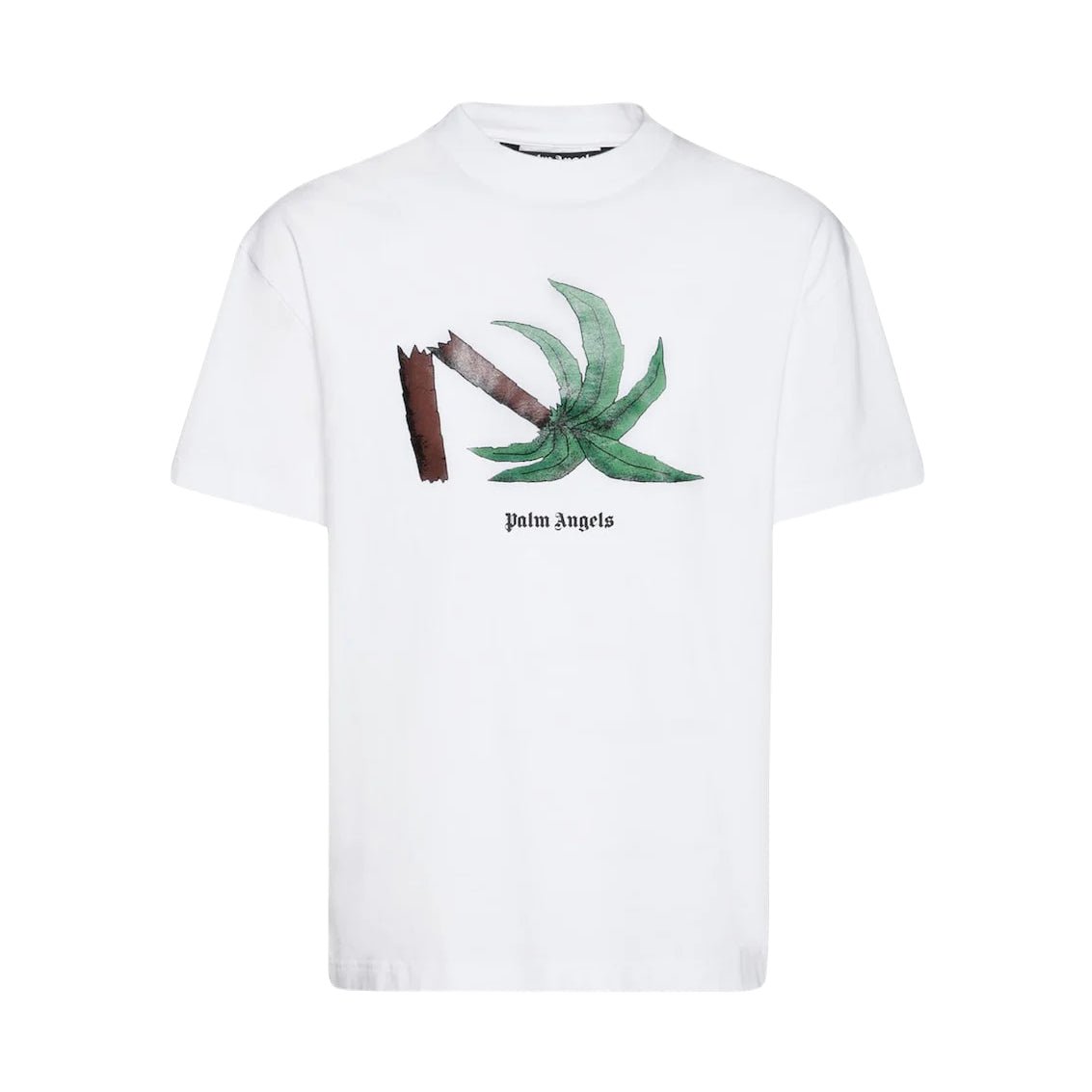 Palm Angels Broken Palm Print T-Shirt - White - Escape Menswear