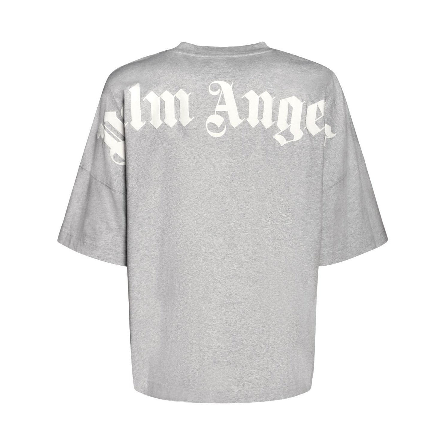 Palm Angels Classic Logo T-Shirts - Mel Grey Wht - Escape Menswear