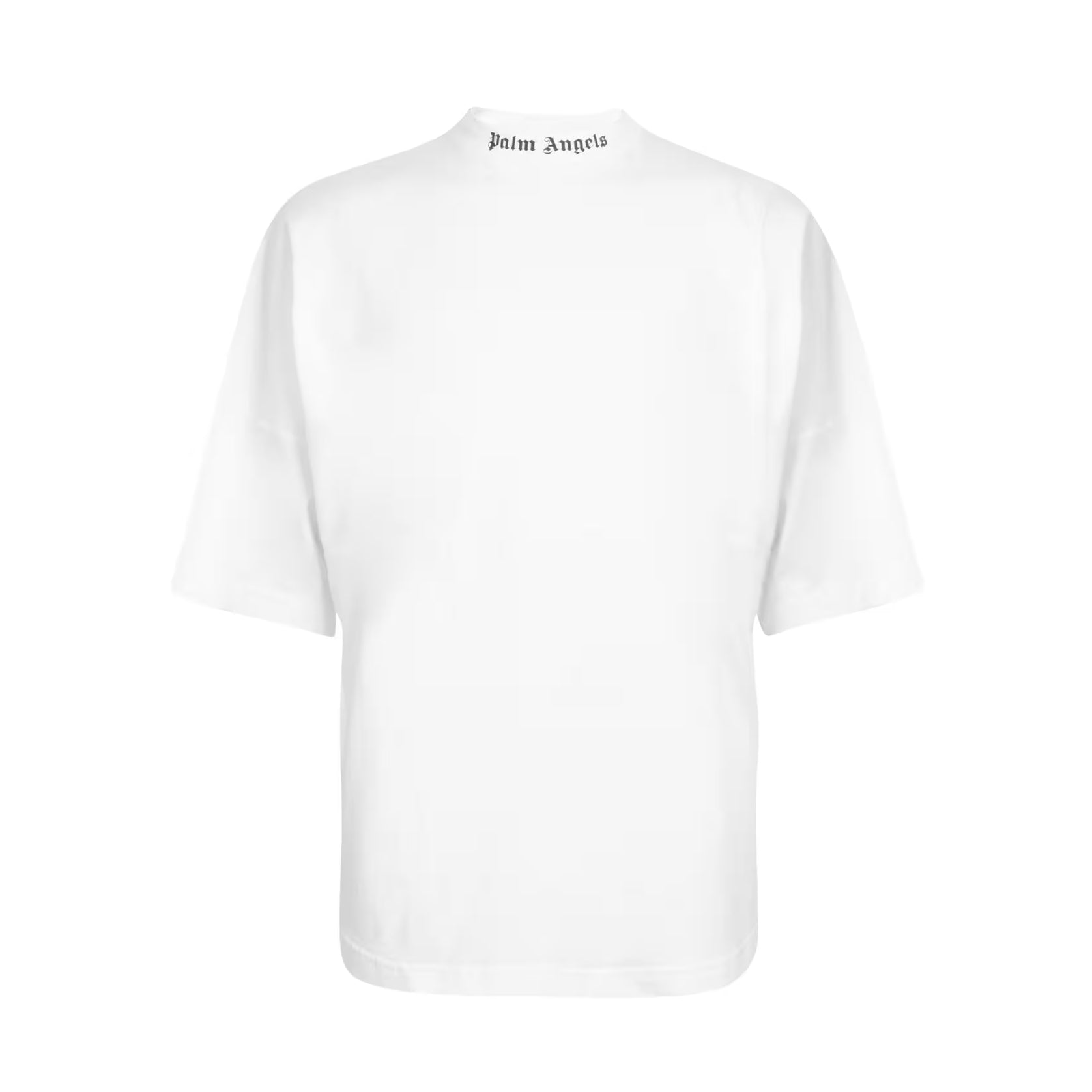 Palm Angels Classic Logo T-Shirts - White Blk - Escape Menswear