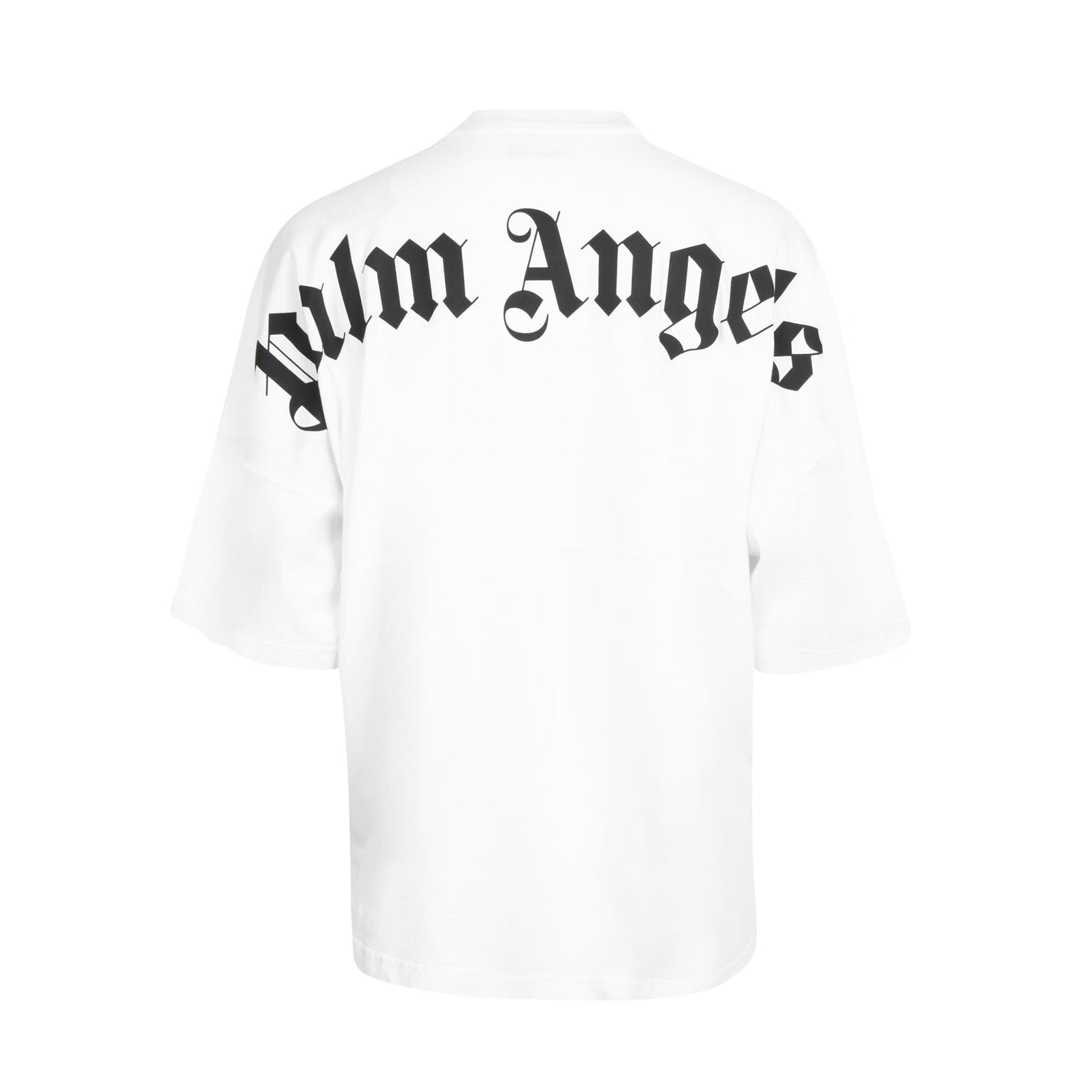 Palm Angels Classic Logo T-Shirts - White Blk - Escape Menswear