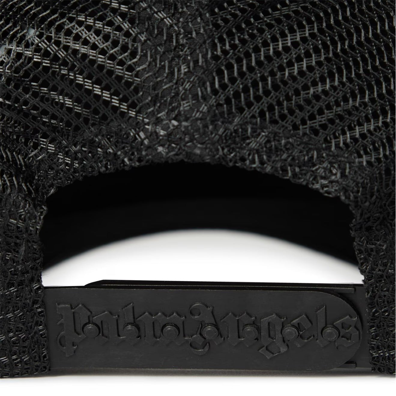 Palm Angels Logo Trucker Cap - Black Wht - Escape Menswear