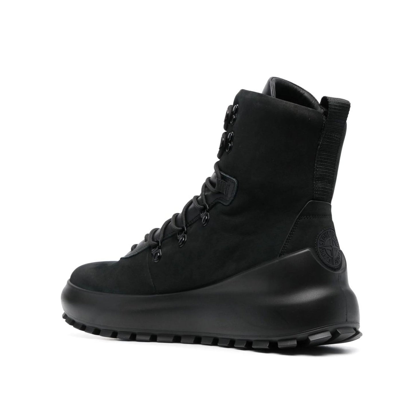 Stone Island Nubuck Boots - Black - Escape Menswear