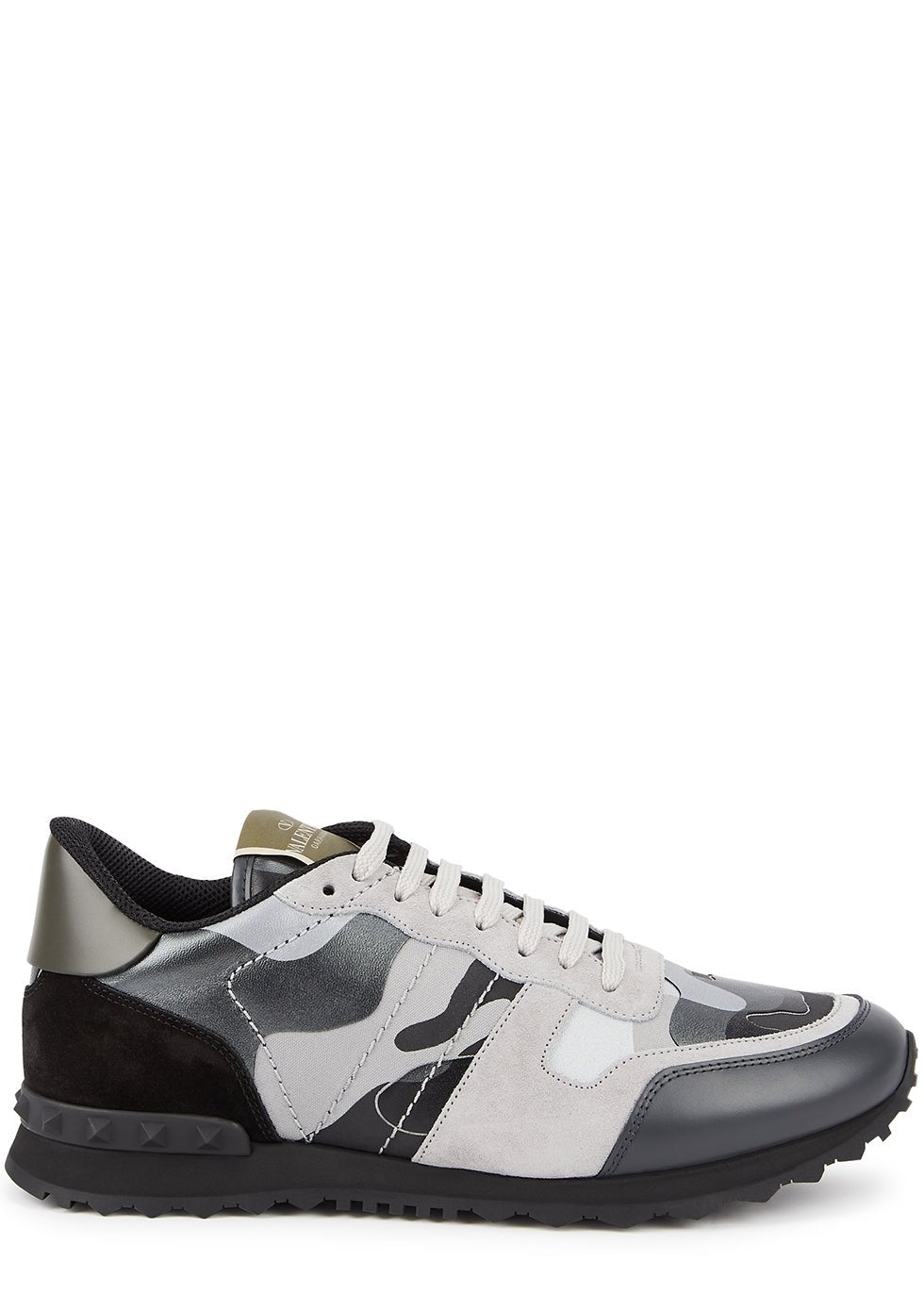 Valentino Camo Rockrunner Trainers - IJ7 Grey - Escape Menswear