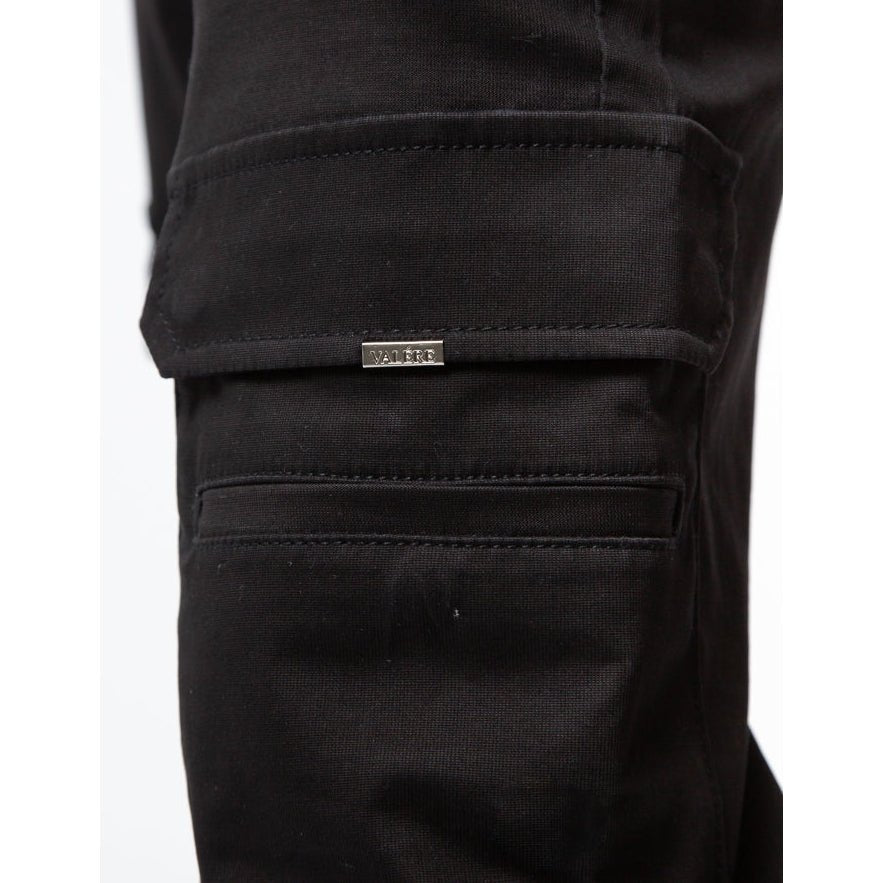 Valere Armando Cargo Trouser - Black - Escape Menswear