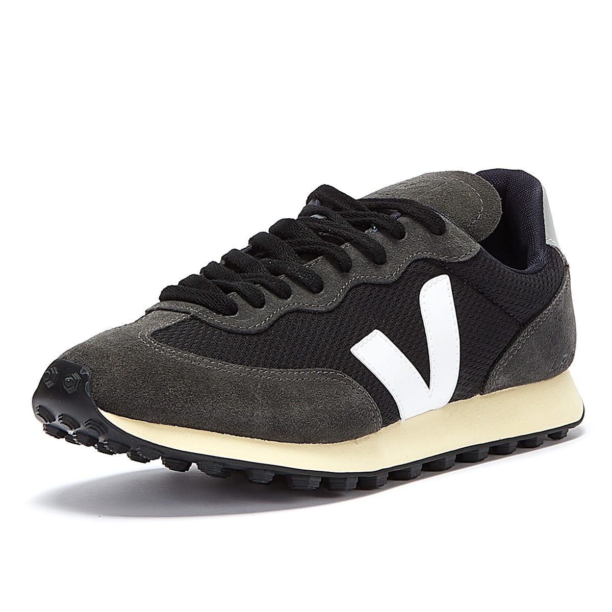 Veja Rio Branco Trainers - Black/White - Escape Menswear