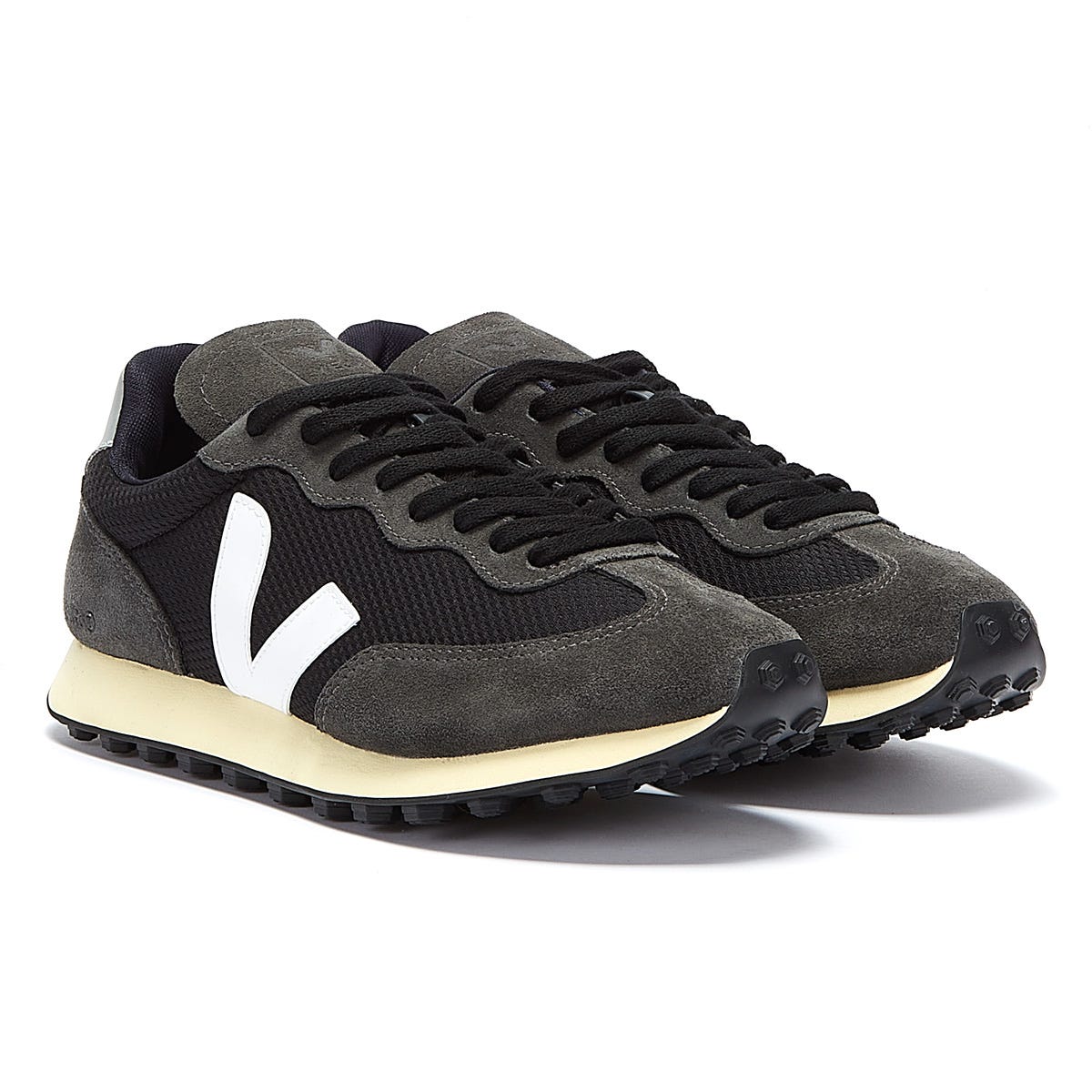 Veja Rio Branco Trainers - Black/White - Escape Menswear