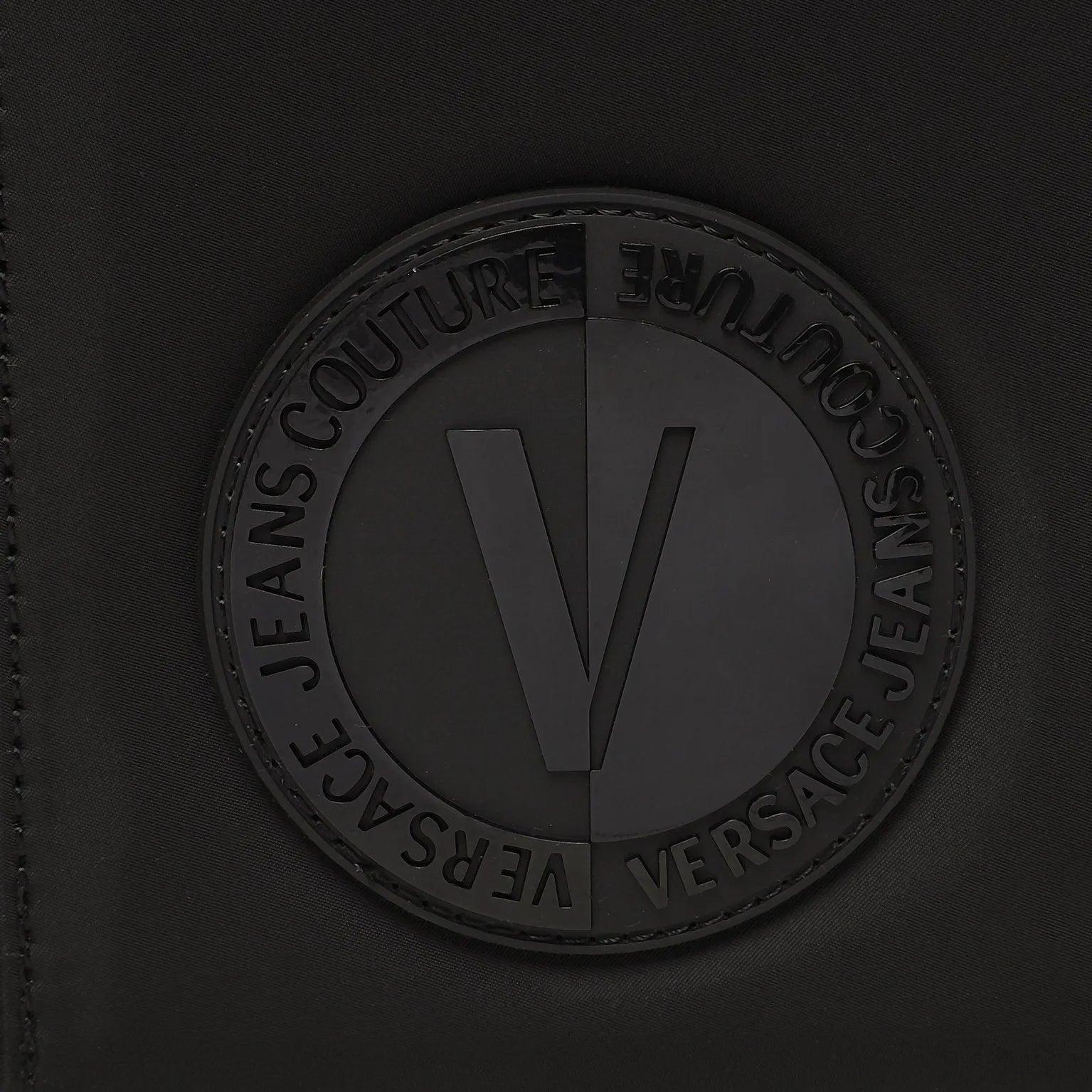 Versace JC Mini Sketch Logo Bag - G89 Black/Gold - Escape Menswear