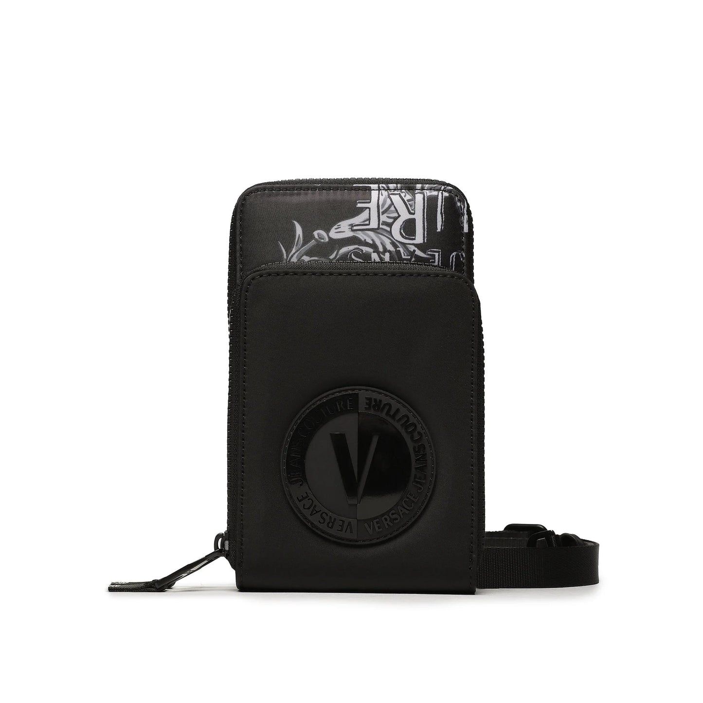 Versace JC Mini Sketch Logo Bag - PV3 Grey/Black - Escape Menswear