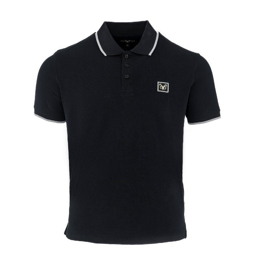 Vito Oliva OOV Tip Polo - Black - Escape Menswear