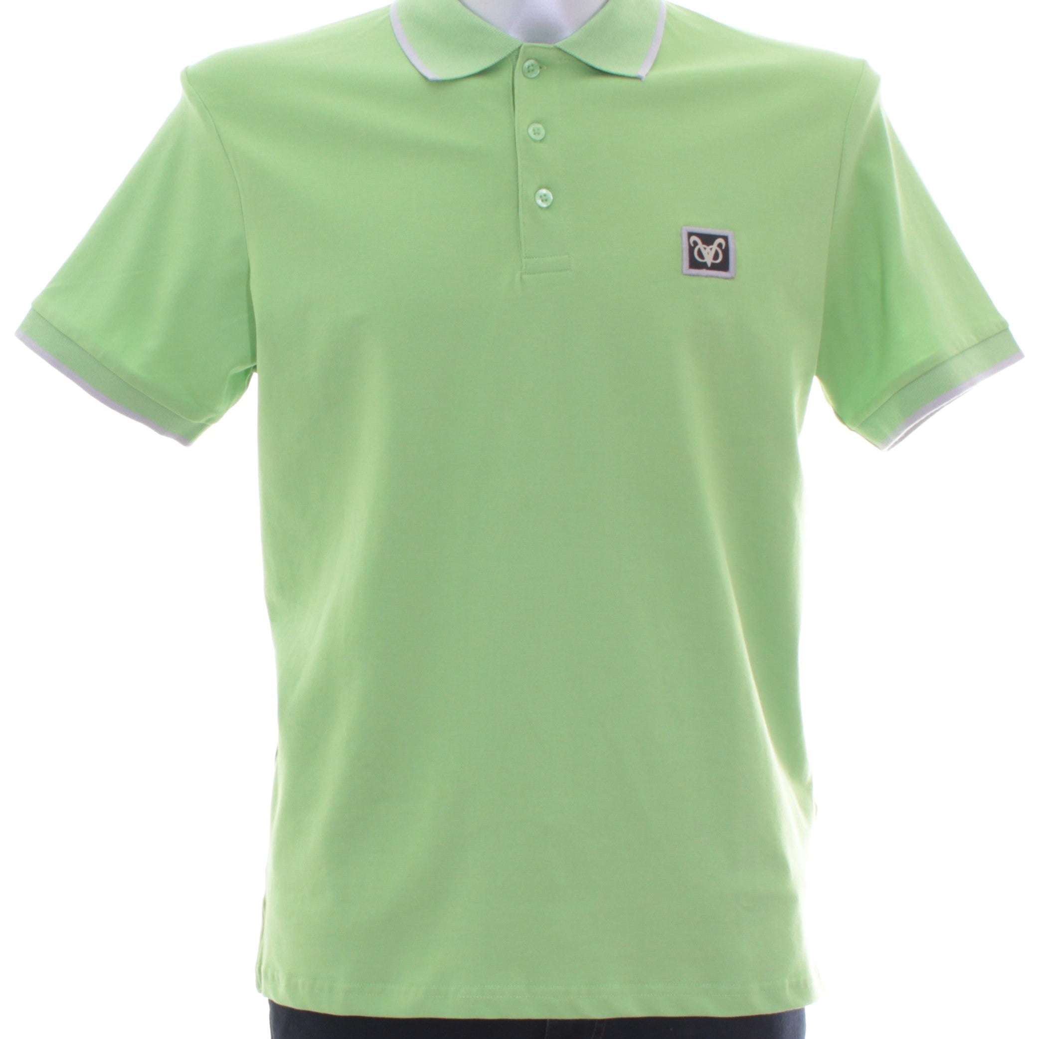 Vito Oliva VOO Tip Polo Shirt - Neon Green - Escape Menswear