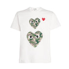 Comme des Garçons Play Camouflage Two Heats Logo T-Shirt