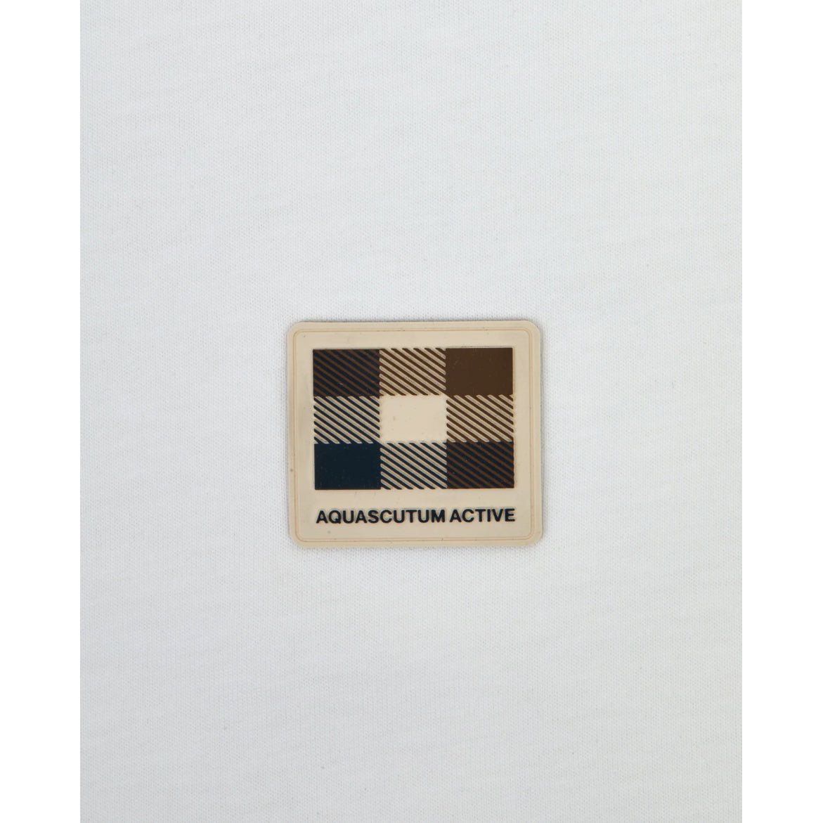 Aquascutum Badge T-Shirt - 02 Old White - Escape Menswear