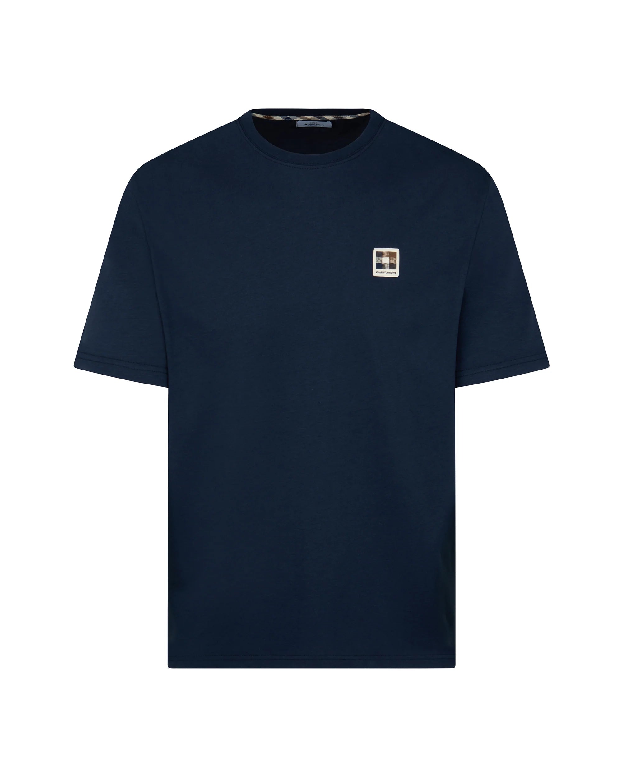 Aquascutum Badge T-Shirt - 11 Navy - Escape Menswear