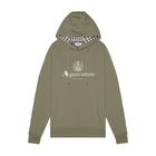 Aquascutum Big Logo Fleece Hoodie - 06 Army Green - Escape Menswear