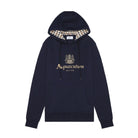 Aquascutum Big Logo Fleece Hoodie - 11 Navy - Escape Menswear