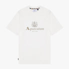 Aquascutum Big Rubber Logo T-Shirt - 02 White - Escape Menswear