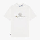 Aquascutum Big Rubber Logo T-Shirt - 02 White - Escape Menswear
