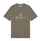 Aquascutum Big Rubber Logo T-Shirt - 06 Army Green - Escape Menswear