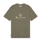 Aquascutum Big Rubber Logo T-Shirt - 06 Army Green - Escape Menswear