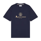 Aquascutum Big Rubber Logo T-Shirt - 11 Navy - Escape Menswear
