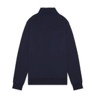 Aquascutum CC Shoulder 1/4 Zip Fleece Sweatshirt - 11 Navy - Escape Menswear