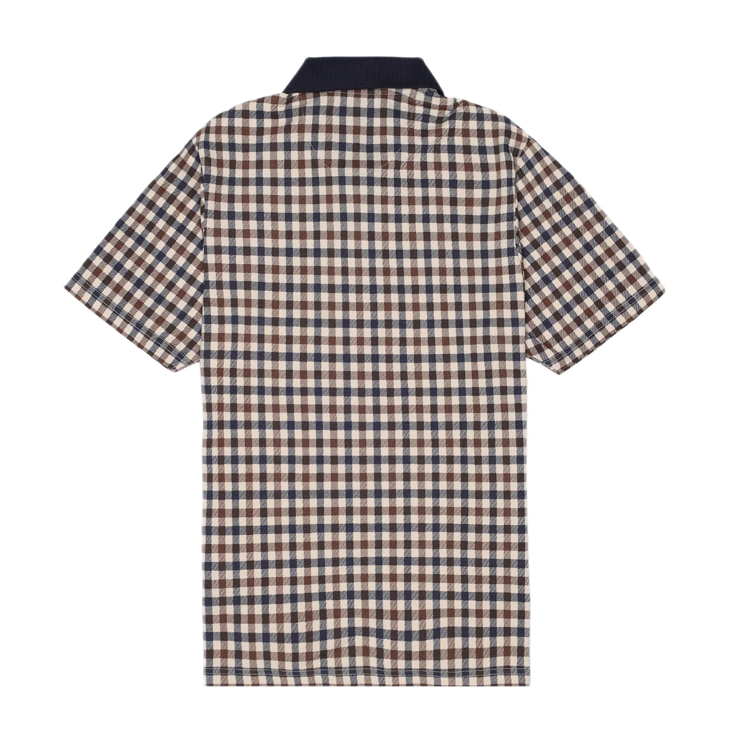 Aquascutum Club Check Iconic Polo - Navy - Escape Menswear