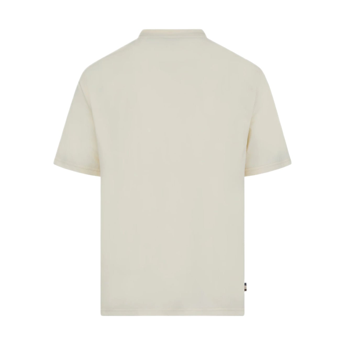 Aquascutum Club Check Panel T-Shirt - 02 Old White - Escape Menswear
