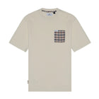 Aquascutum Club Check Pocket T-Shirt - 02 Old White - Escape Menswear